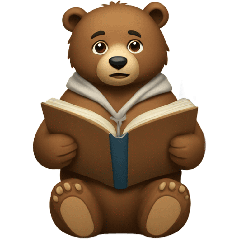 bear with a book emoji