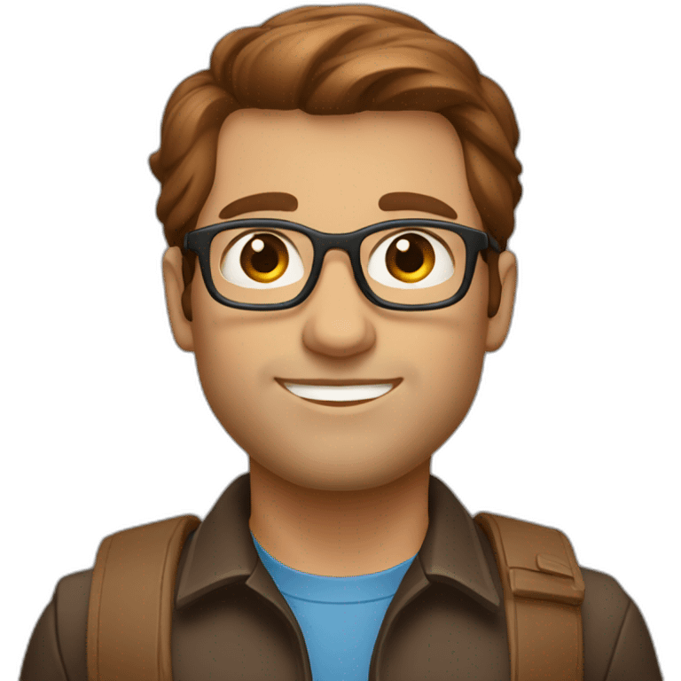 Male salesforce developer brown hair emoji