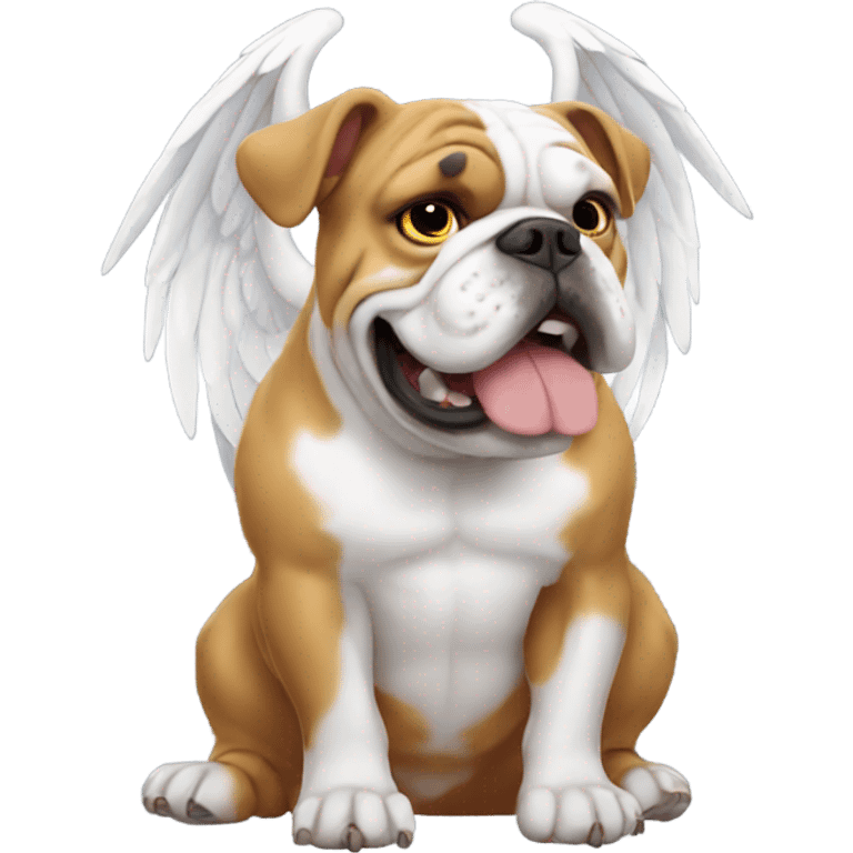 Bulldog with wings emoji