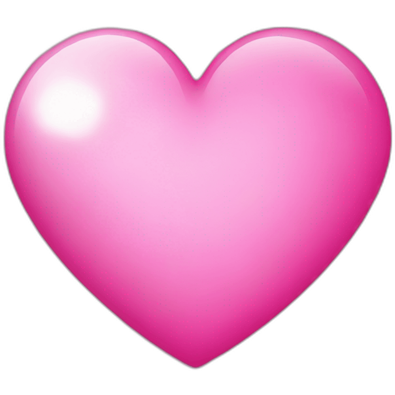 Pink heart with shine  emoji