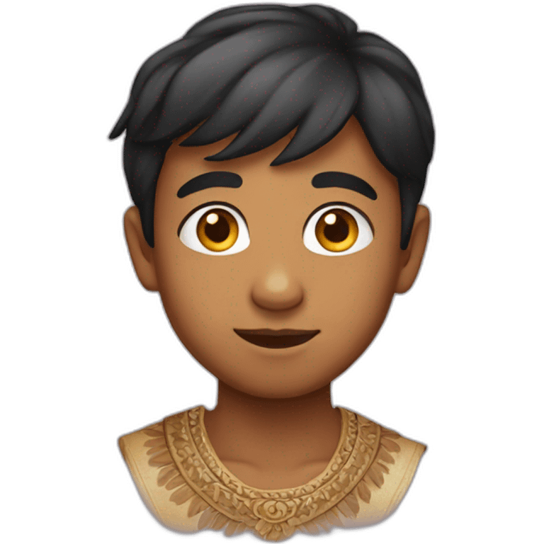 A Indian young boy face emoji