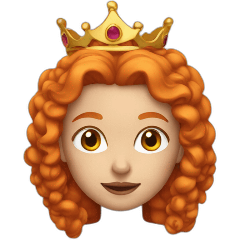 Ginger queen emoji