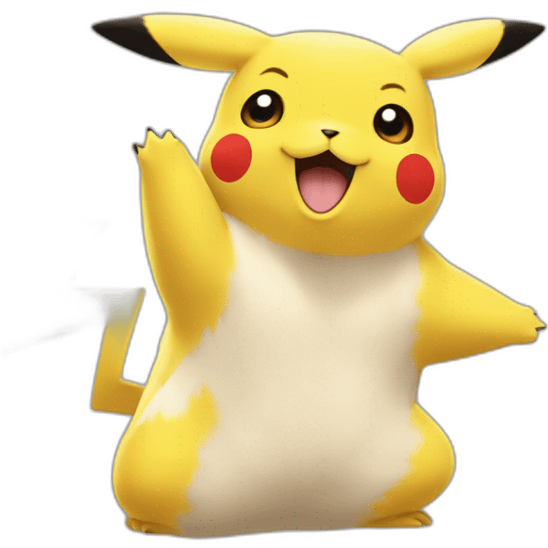 Pikachu qui fait un pouce emoji