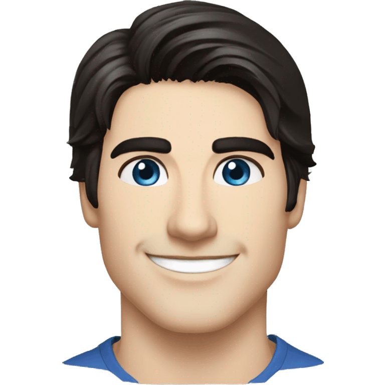 Blue eyes. Brandon Routh. Smiling emoji