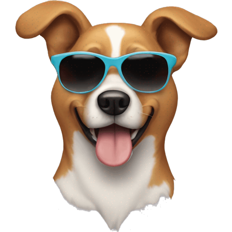 dog wearing sunglasses  emoji