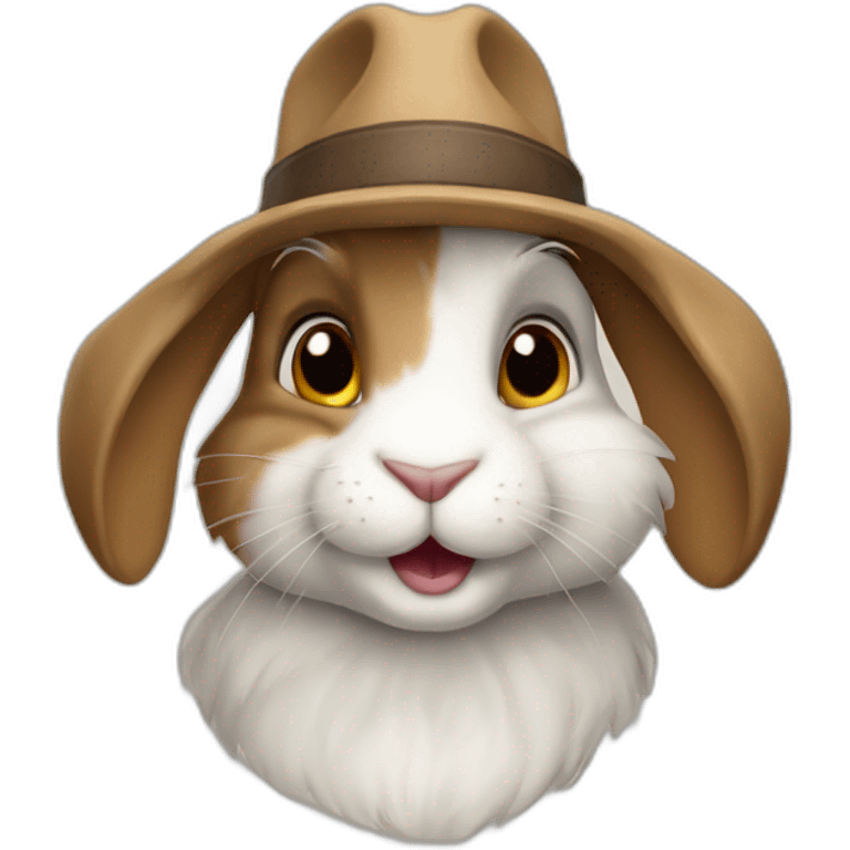 Indiana Johnes rabbit  emoji