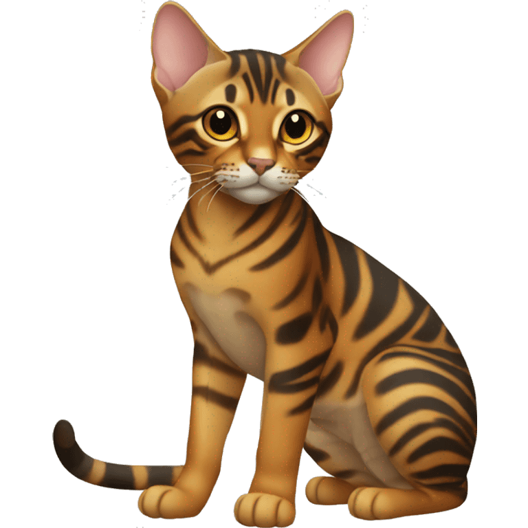 Toyger Cat Breed Full Body emoji