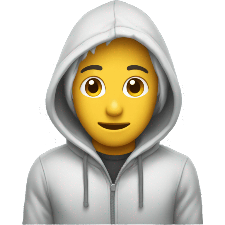 Winter hoodie emoji