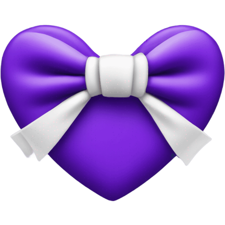 purple Heart with white bow tie emoji