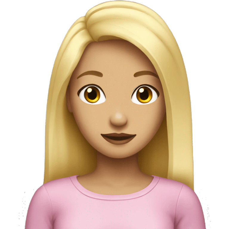 A girly blonde girl  emoji