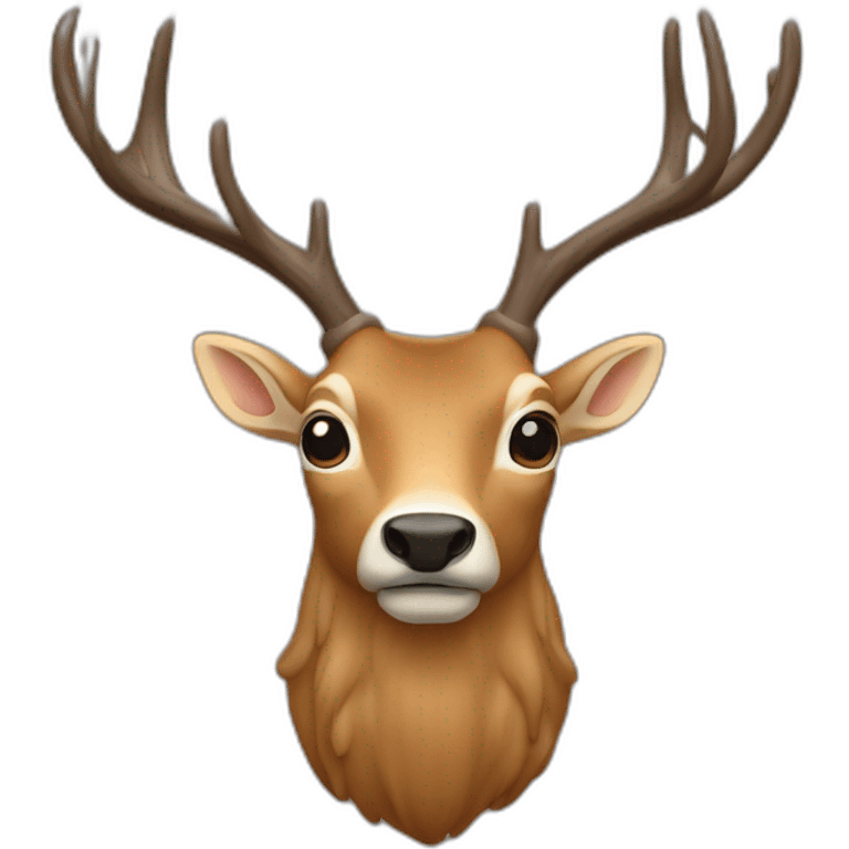 cerf qui fait un clin d’œil  emoji