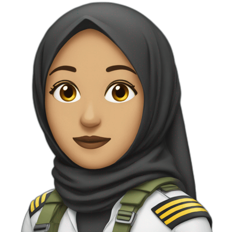 Hijabi pilot emoji