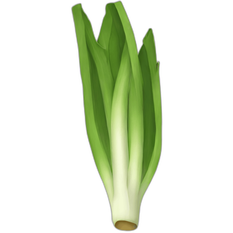 flat colored leek emoji