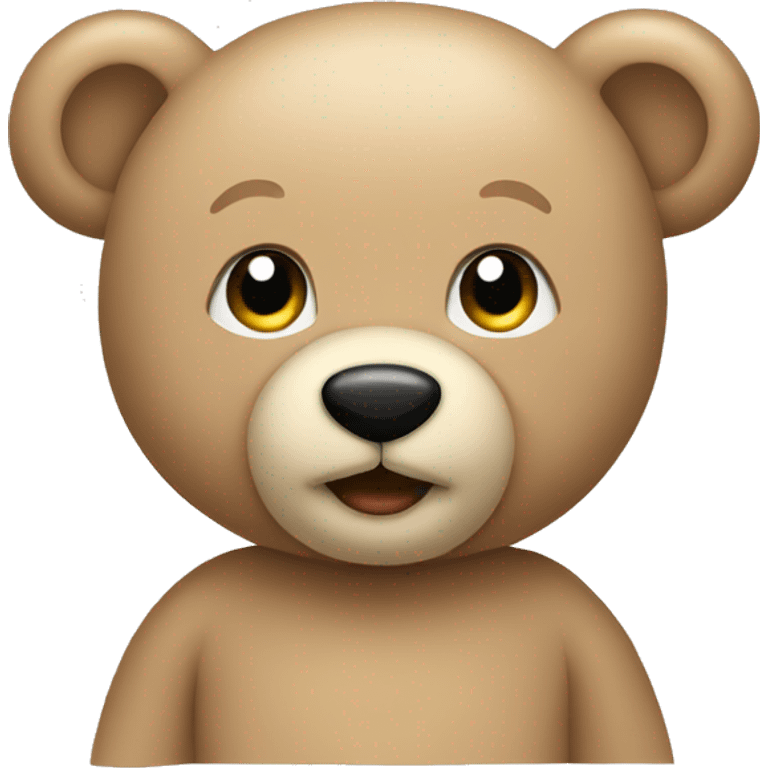 beige teddy bear emoji