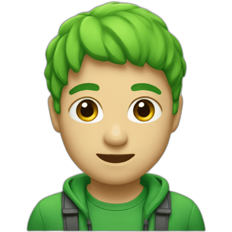 Hello green emoji