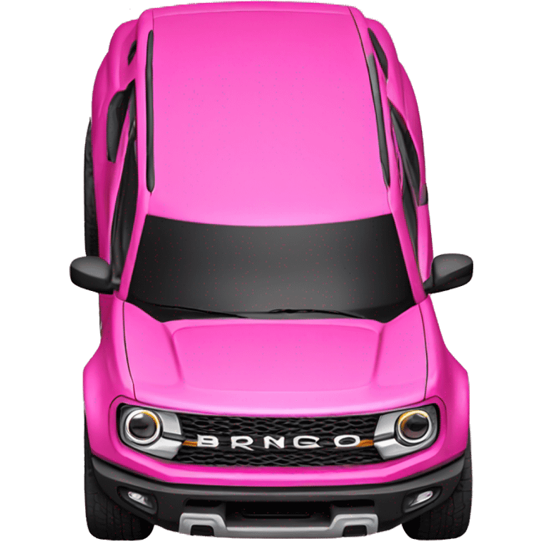 Pink bronco sport emoji