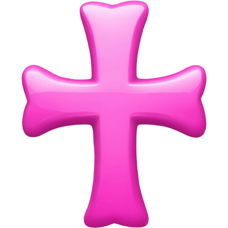 Pink cross emoji