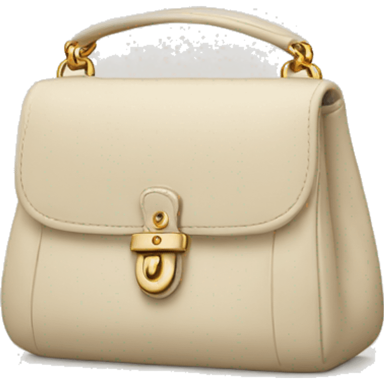 Cream coach bag emoji