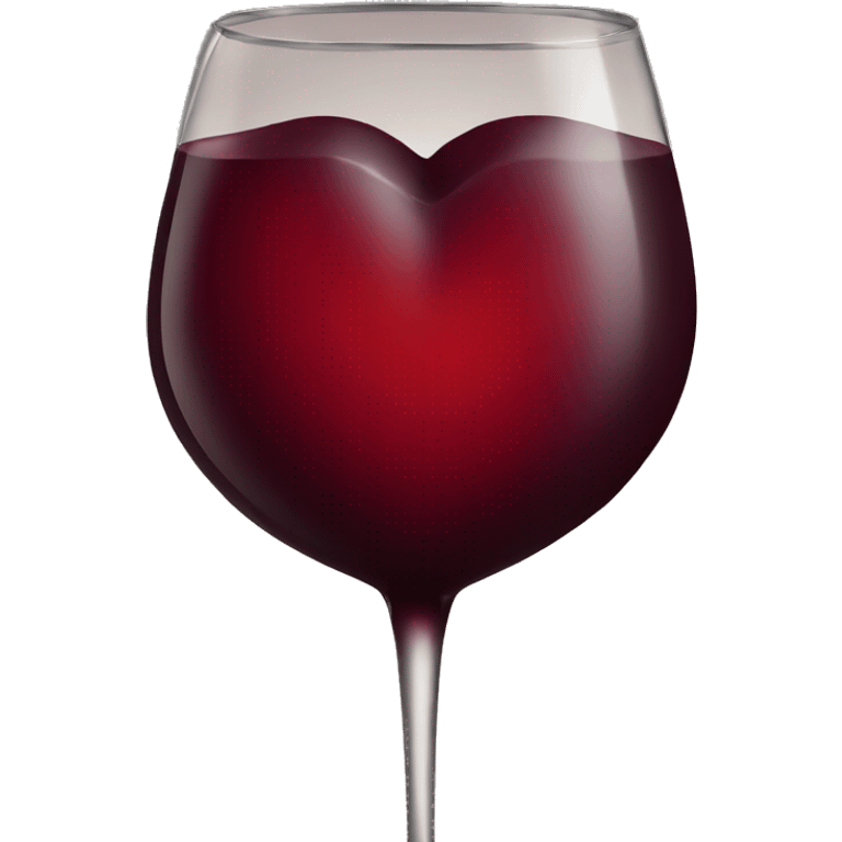 Red wine heart emoji