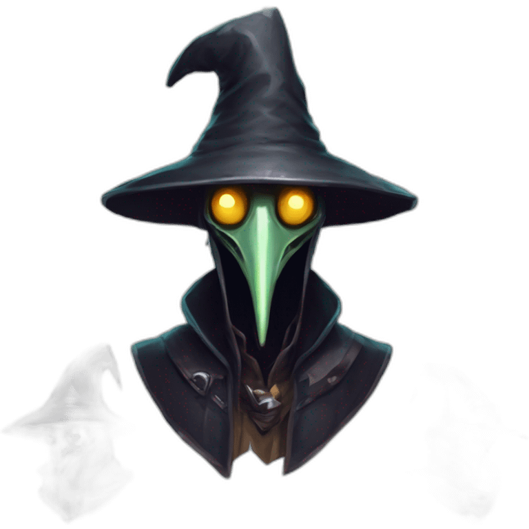 alien  Plague Doctor futuristic roguelike rpg style inspired by slay thee spire emoji