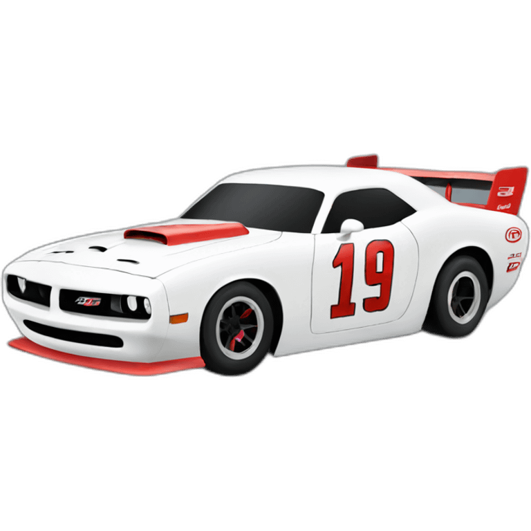 dodge racecar driving emoji