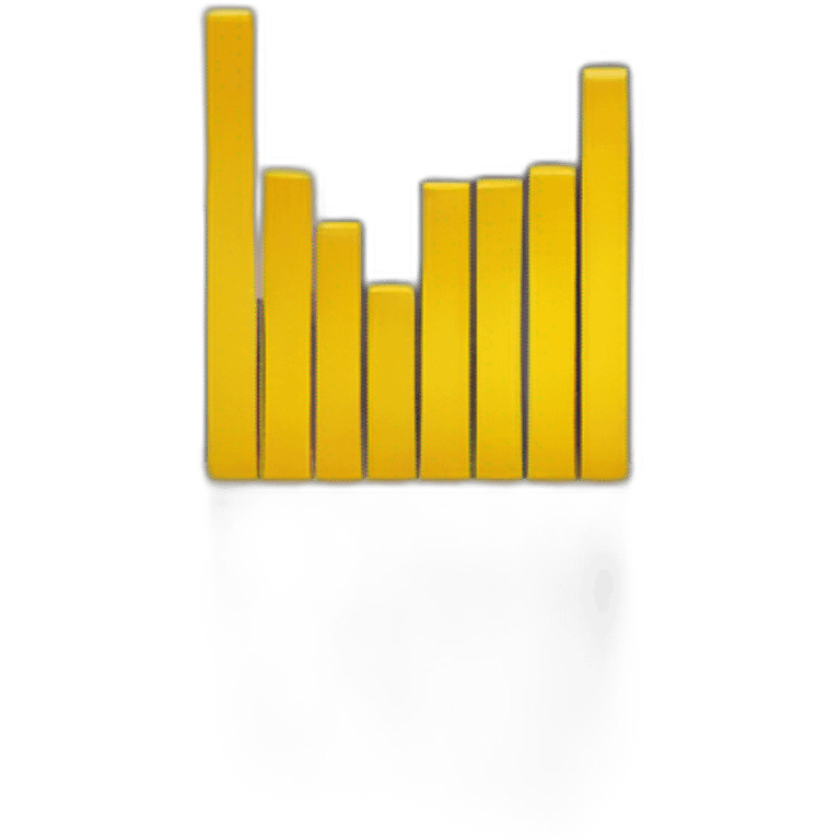 bar chart yellow increasing emoji