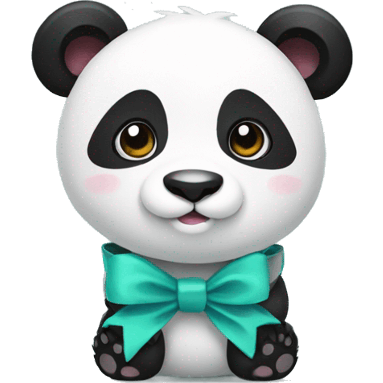 panda with a bow emoji