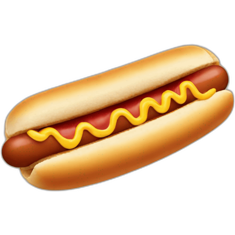 hotdog with smile emoji emoji