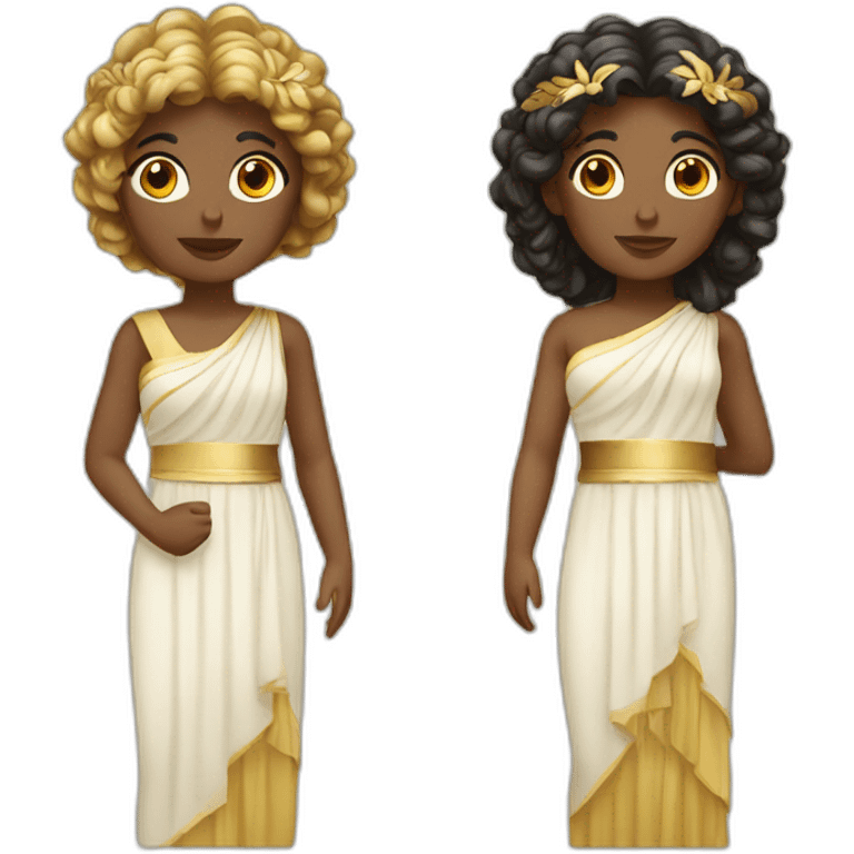 two female greek goddess emoji