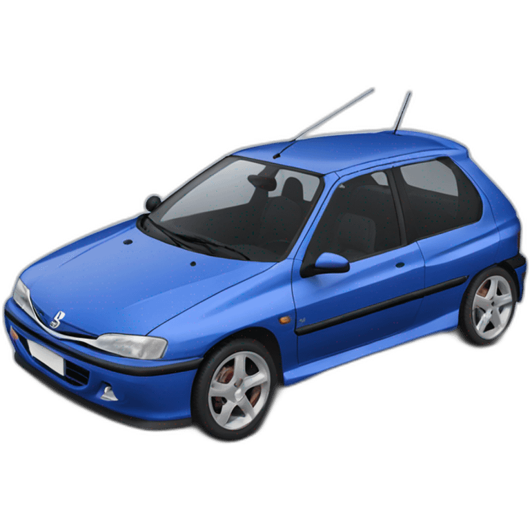 Peugeot 306 bleu tuning emoji