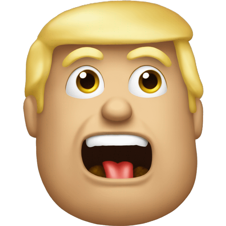 Trump eat potato emoji