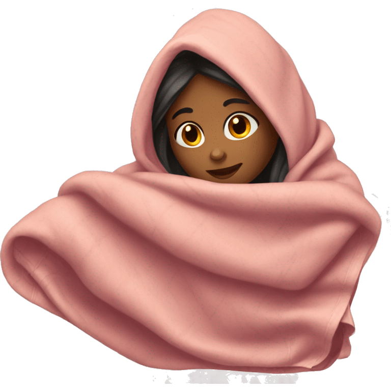 Girl with blanket  emoji