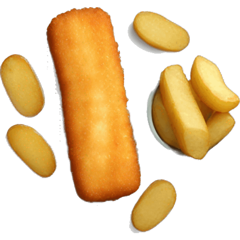 fish fingers with potatoes emoji