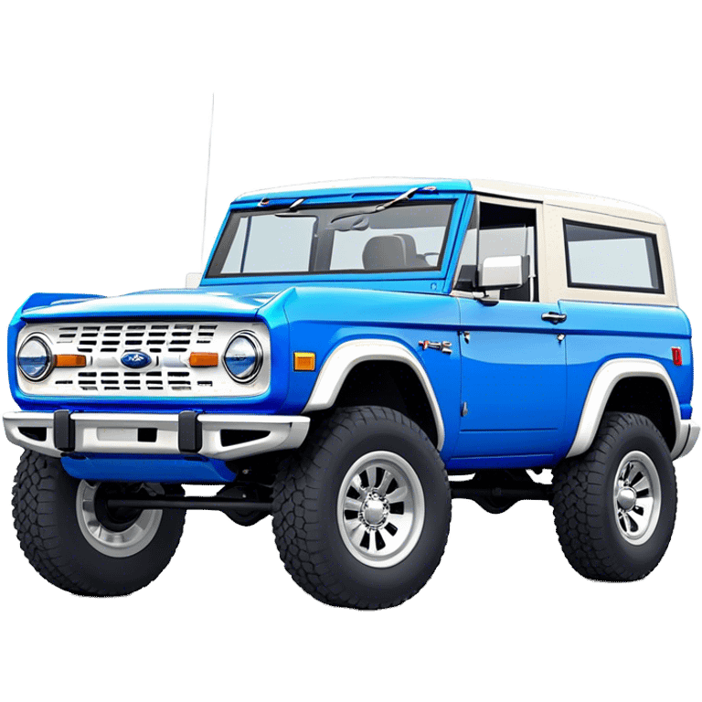 Ford Bronco - Ford (Model Year: 2021) (Iconic colour: Blue) emoji