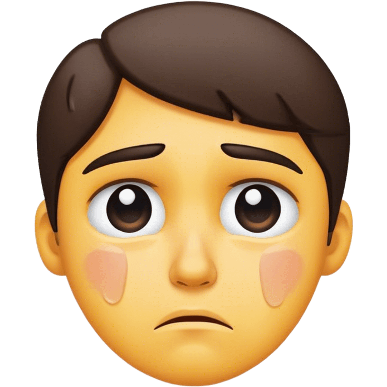 Hurt and disappointed  emoji