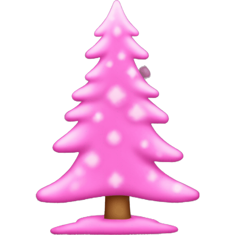 pink christmas tree emoji