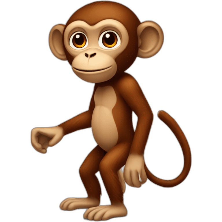 Monkey with red butt emoji