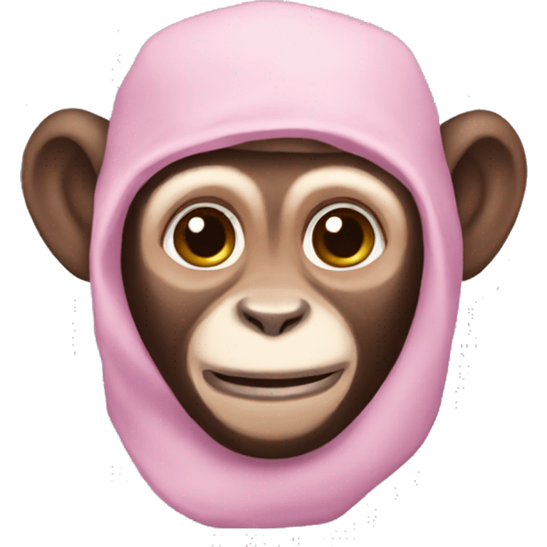 Pink capuchin  emoji