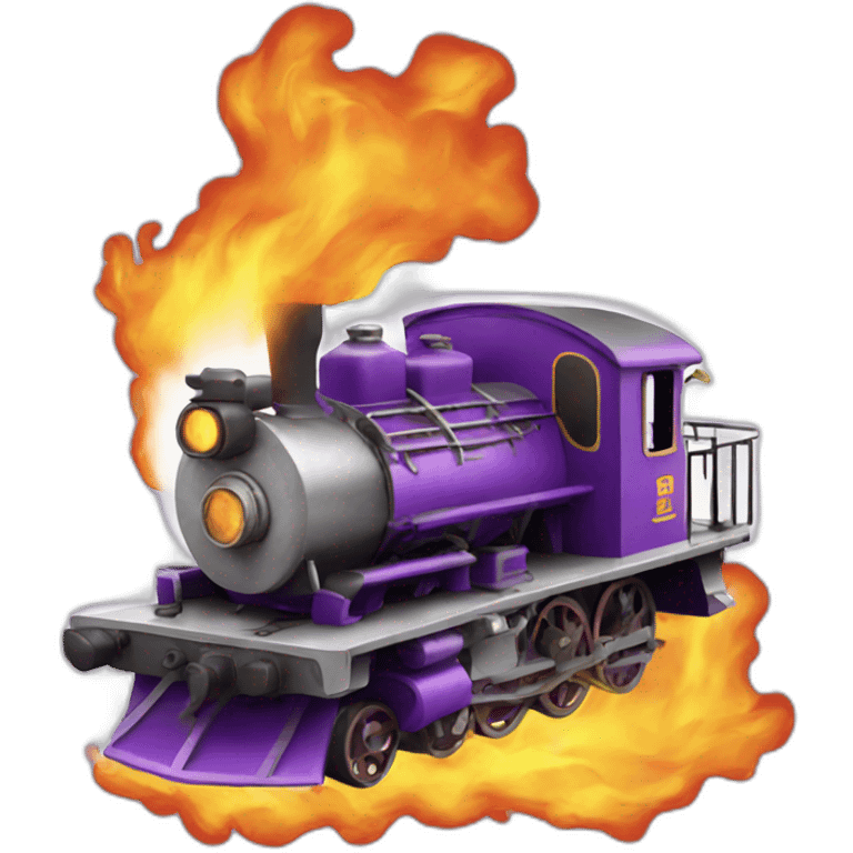 purple engine fire emoji