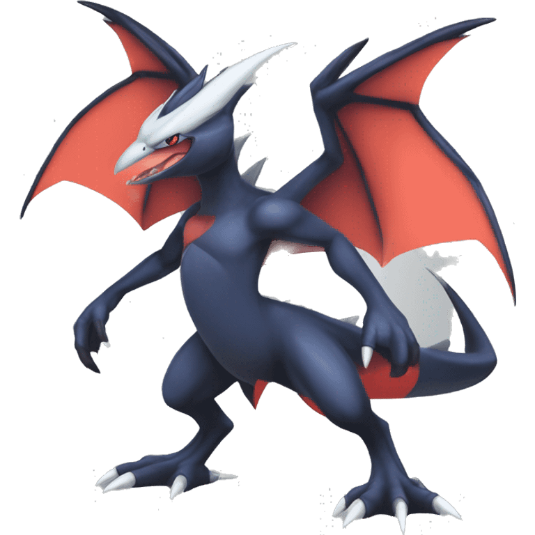 Edgy Cool Nargacuga-Noivern-Latias-Garchomp-Pokémon Full Body emoji