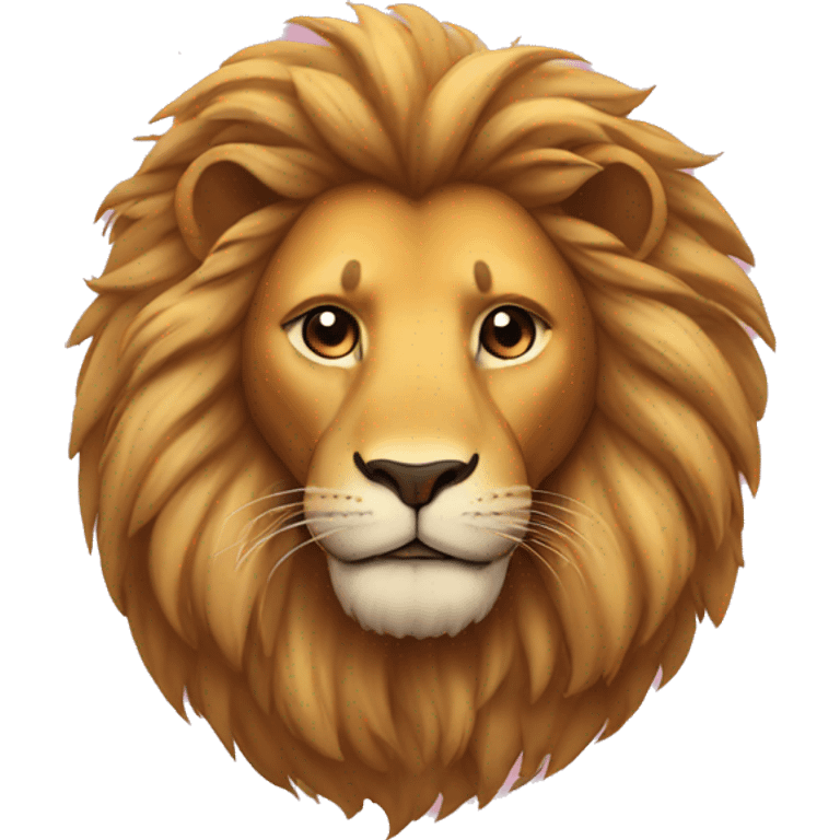 lion in love emoji