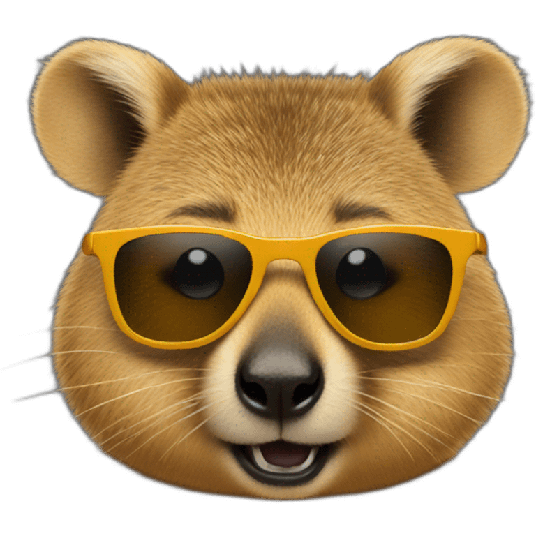 Quokka wearing sunglasses emoji