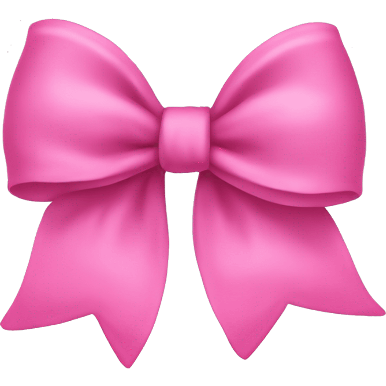 Pink flowy bow emoji