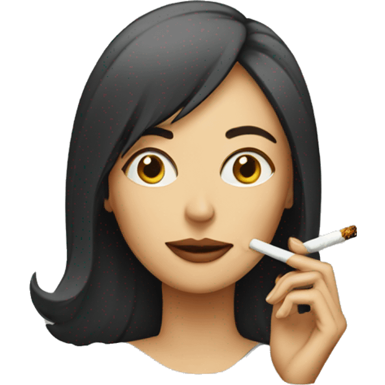 Woman smoking emoji