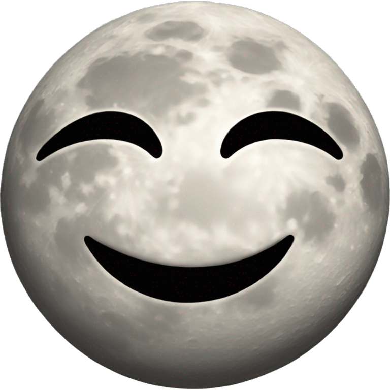 moon happy face emoji