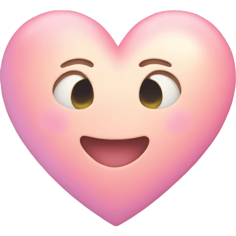 Love heart pastel colored  emoji