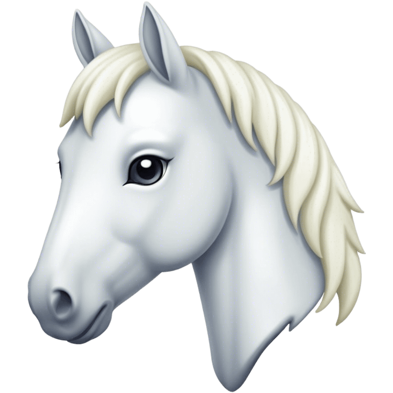 white horsie emoji