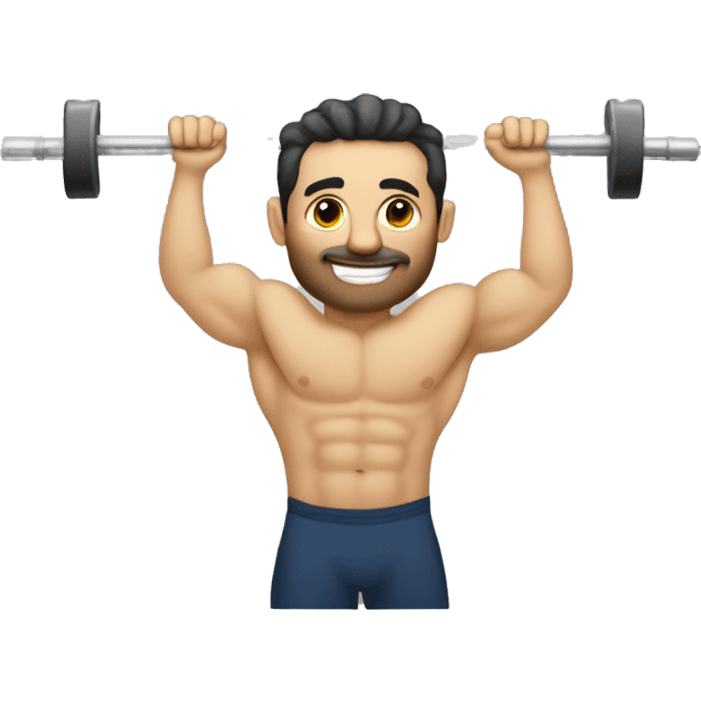 caiesthenic, a man do pull up bar emoji