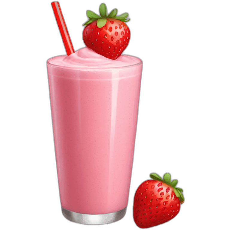 strawberry smoothie  emoji