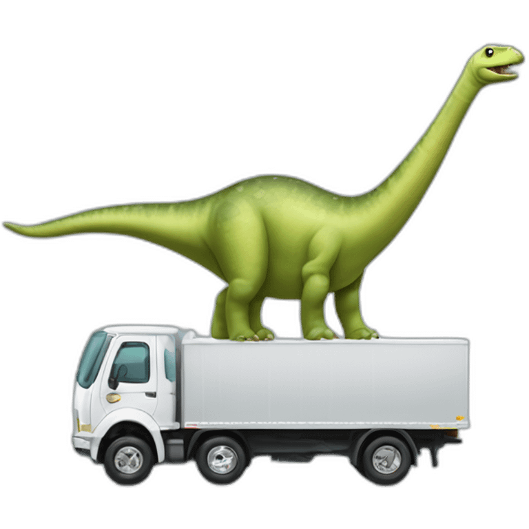 Diplodocus en forme de camion emoji